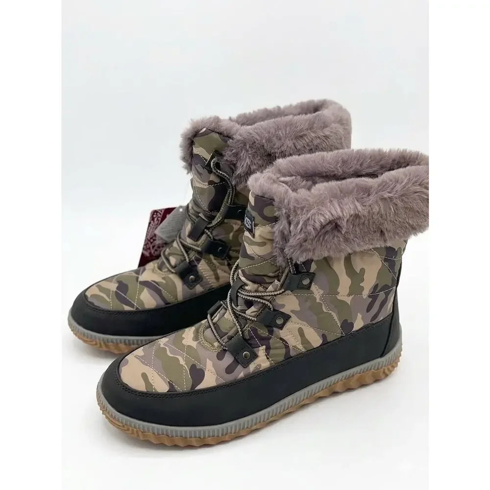 NEW! Size 9.5 MUK LUKS  Winnie Waverly Women's Winter Boots Camo